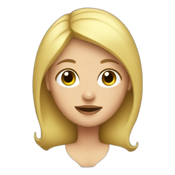 Blonde pregnant woman sticker