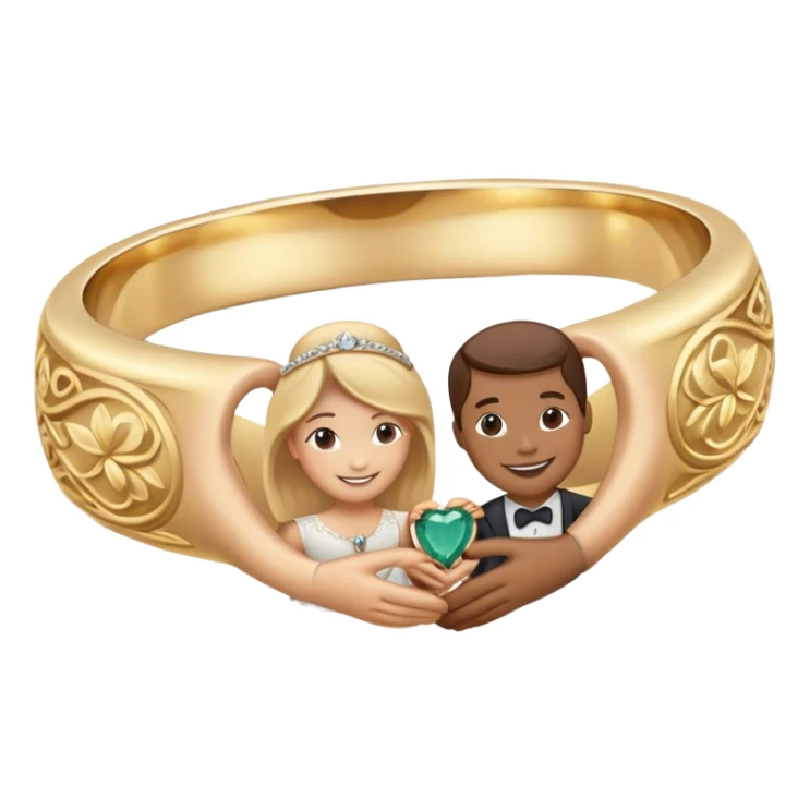 jewelry and friendship in wedding sticker