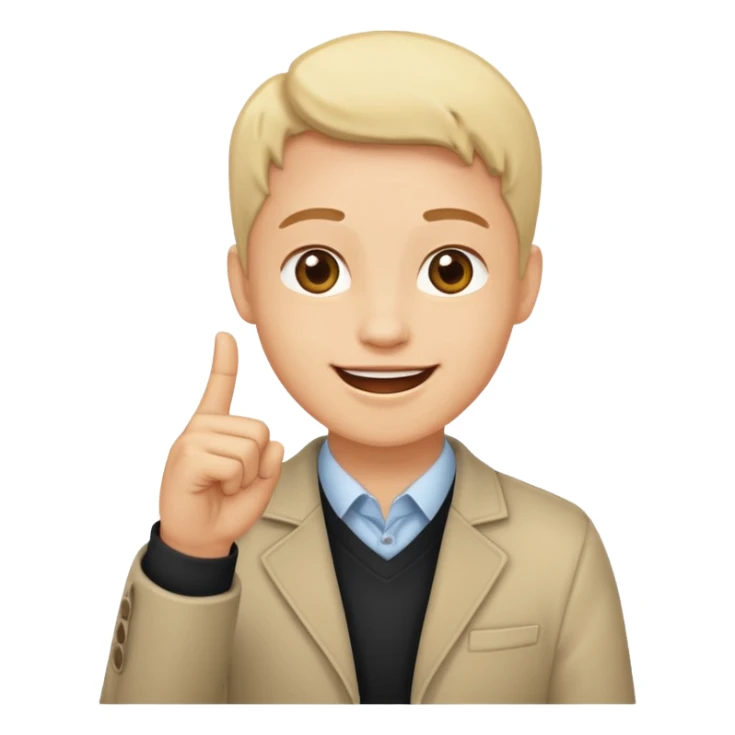 Full face qui applaudit avec ces doigt (index et le pouce ) sticker