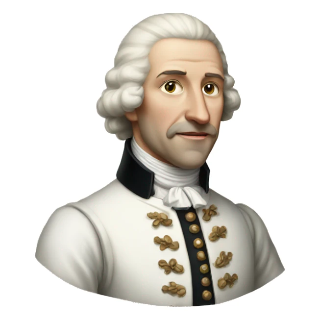 white aristocrat XVII century sticker