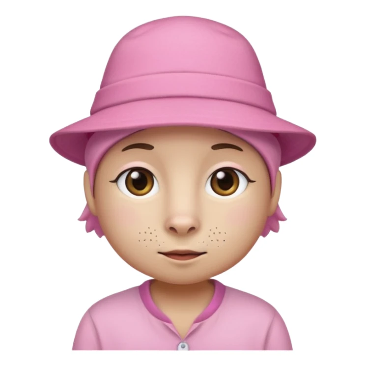 animal with pink hat and shirt sticker