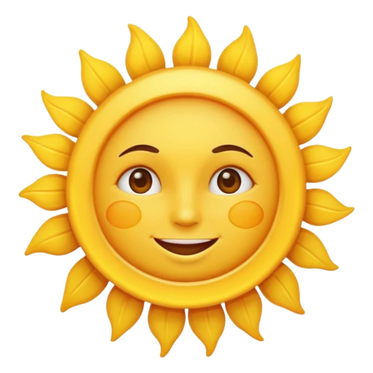 sun face emoji sticker