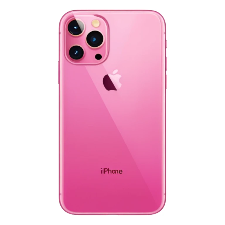 Create me a pink iPhone 17 pro image with the screen. png sticker