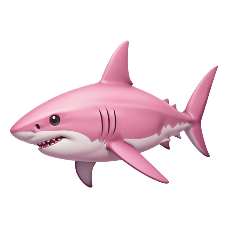 Shark with a pink shirt  sticker