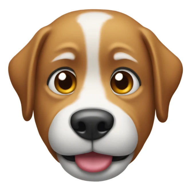 A dog with foam in the mouth from soda sticker