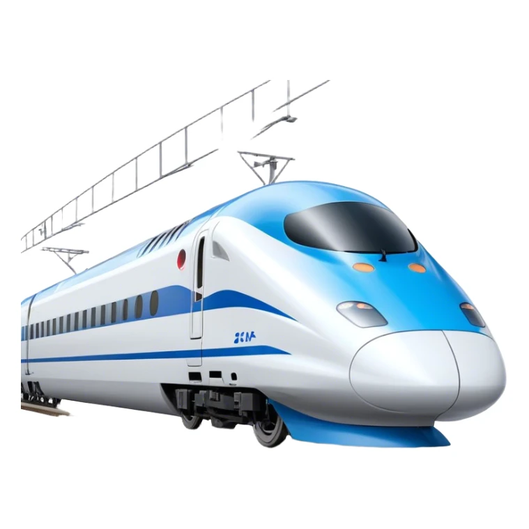 High-Speed Train (Shinkansen) - JR East (Model Year: 2021) (Iconic colour: White with blue) sticker