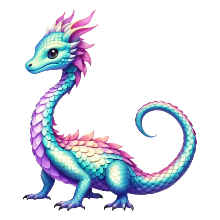 Shiny Dawn-Colored Fionbri-creature by Falvie (full body) sticker