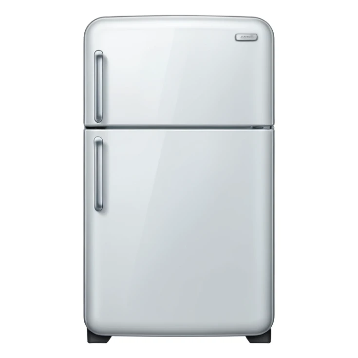 refrigerator emoji in style of aple sticker