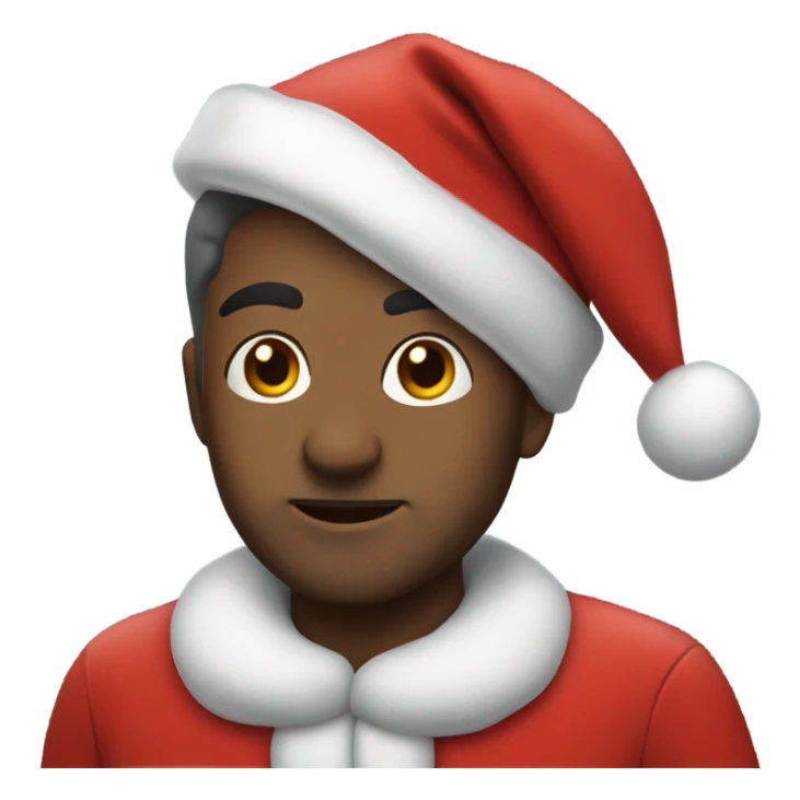 me in a Santa costume  sticker
