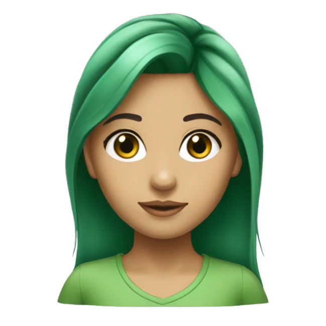 menina loira olhos verdes pele clara e cabelo cumprido sticker