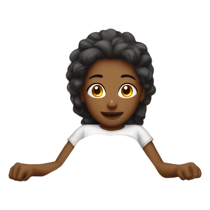 Girls relaxing on the bed sticker