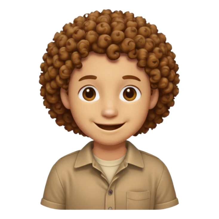 curly animal with shirt sticker