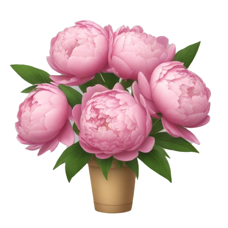 Bouquet of peonies sticker