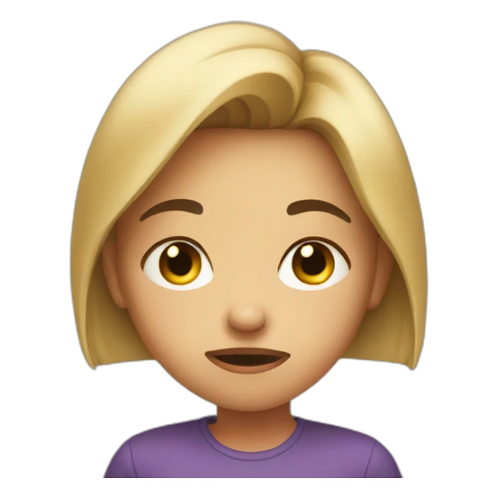 disgusted girl sticker