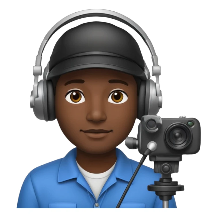 camera man video operator sticker