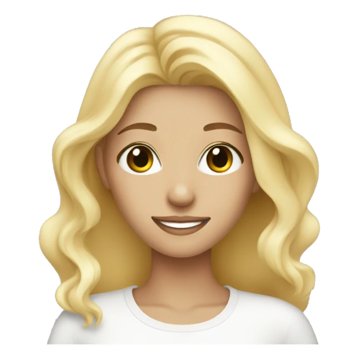 Blonde girl doing skincare  sticker