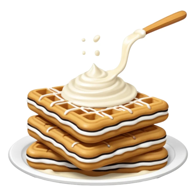 churros oreo flavor with white sauce sticker