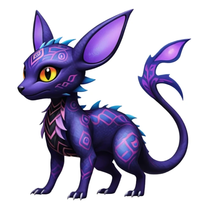 Salandit-Noivern-Umbreon-Espeon-Hybrid (Full body) sticker