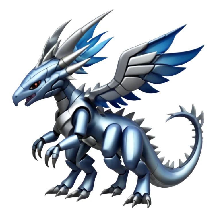Futuristic Cool Cute Edgy Shiny Digimon-Dialga-Palkia-hybrid full body sticker