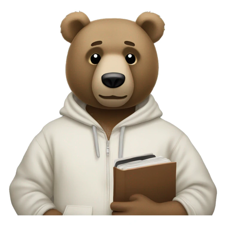 Kanye west bear holding album sticker