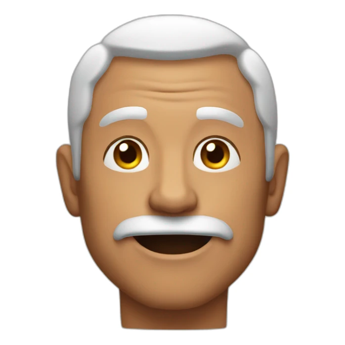 muscular grandfather sticker