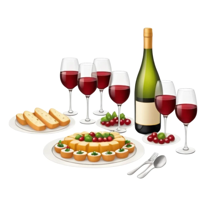 luxury catering, wine, food, sparkling, events, runner, italian sets sticker
