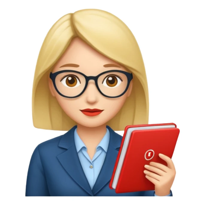 economist woman sticker