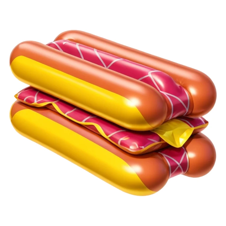  SPAM meat jeff koons style inflatable abstract art sculpture  sticker
