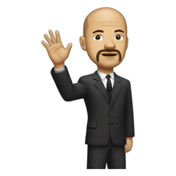 American history x with raised right hand sticker