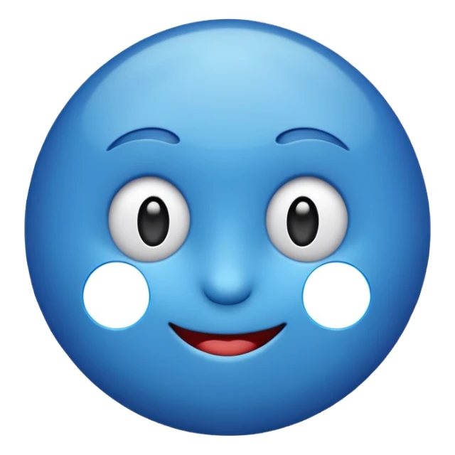 O emoji azul com o selo verificado dentro sticker
