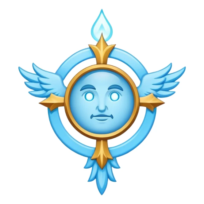 Apostle's emblem with a touch of light blue sticker