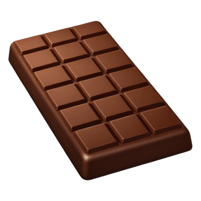 Depict a chocolate as emoji sticker