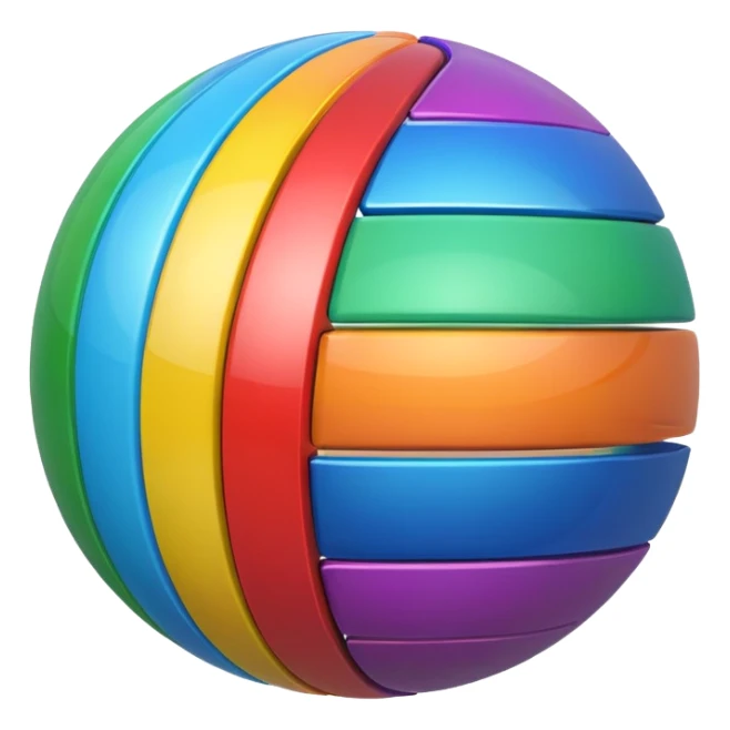 Tv globo logo with rainbow line and a ball sticker