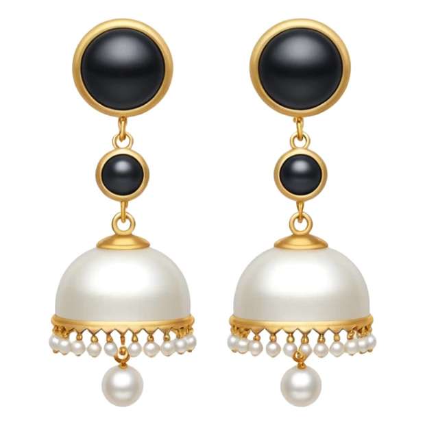 White very little Jhumka emoji sticker