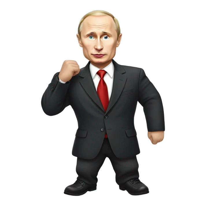 Vladimir Putin playing dress up  sticker
