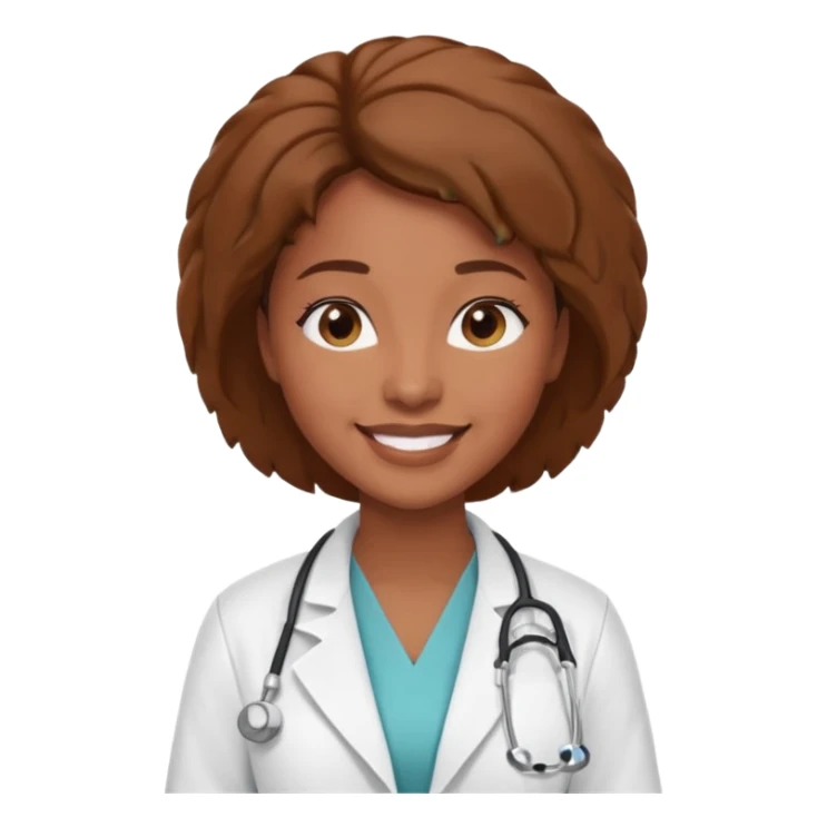 black woman doctor sticker