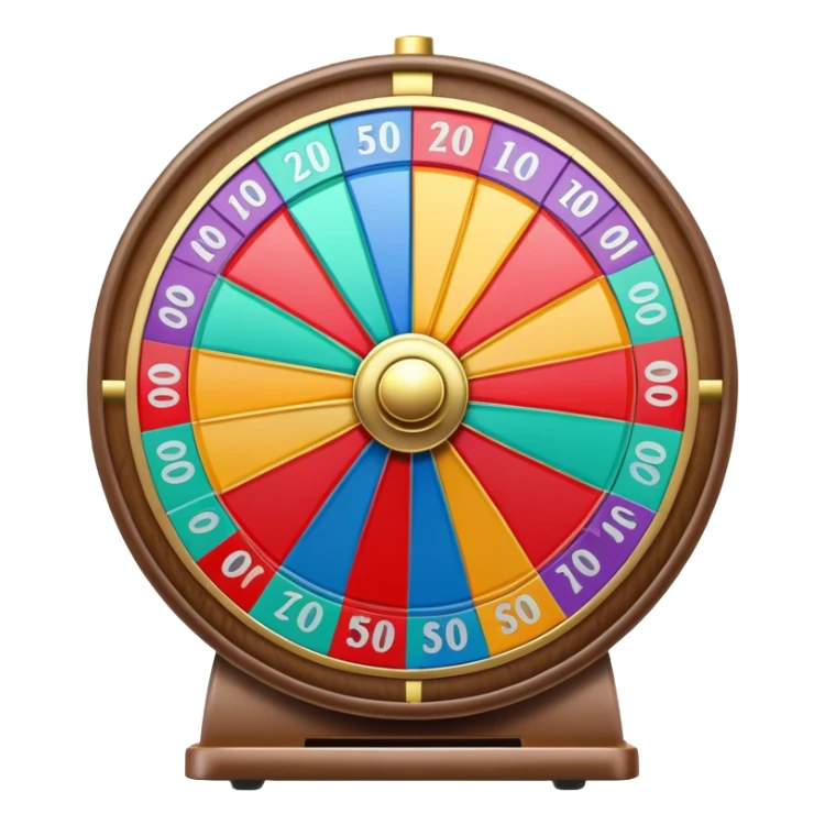 casino prize wheel sticker