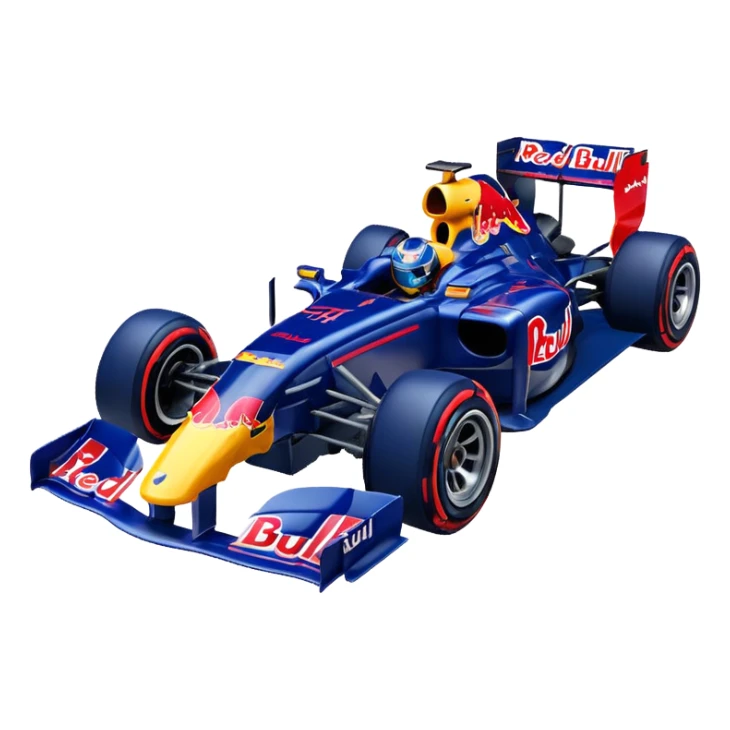 Red Bull F1 car driving animated emote sticker