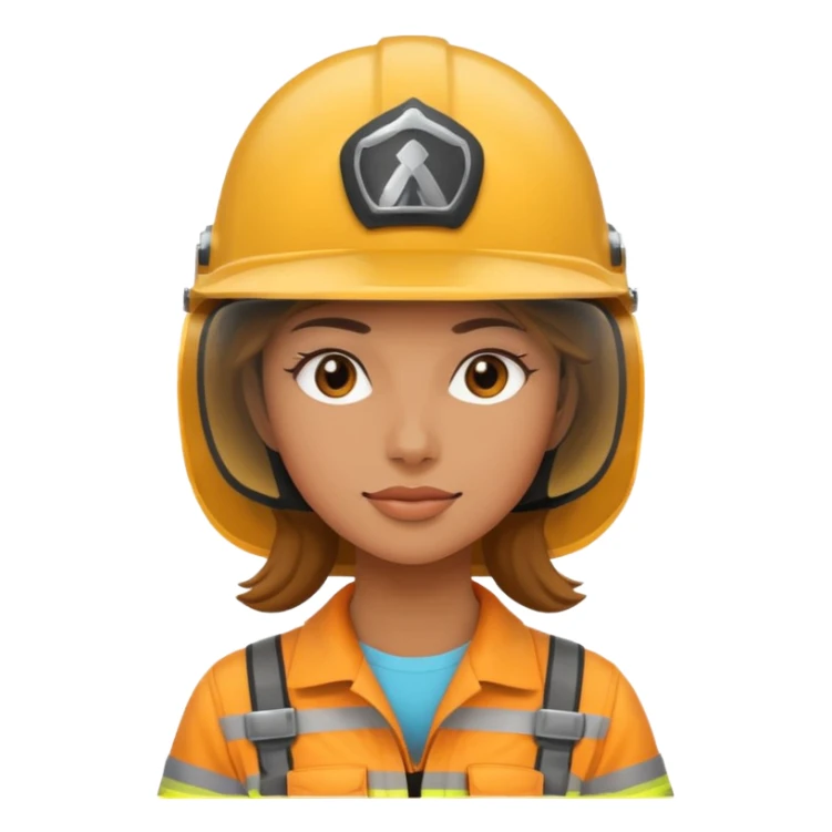 woman with helmet sticker