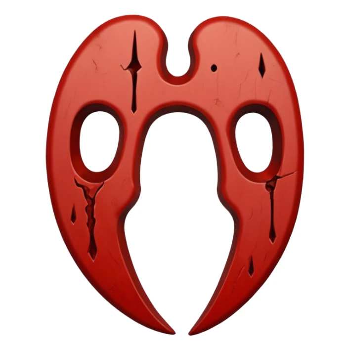 Symbol carved shallowly into skin, intentional, slow, ceremonial sticker