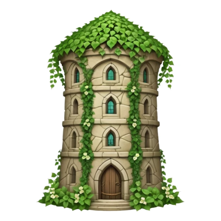 Elven tower, bindweed, ivy sticker
