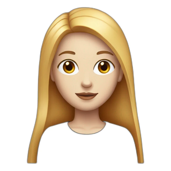 woman with long straight ruby hair and white skin and black shirt sticker