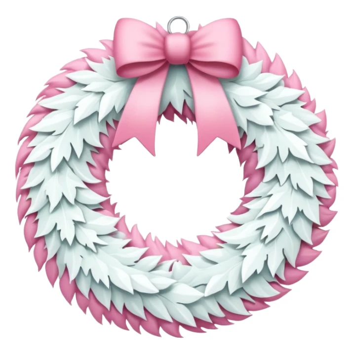 white and pink christmas reef with no green sticker