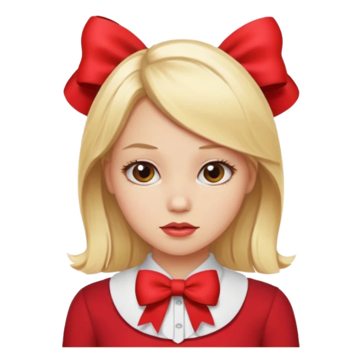 blond girl doing okay sassy sticker