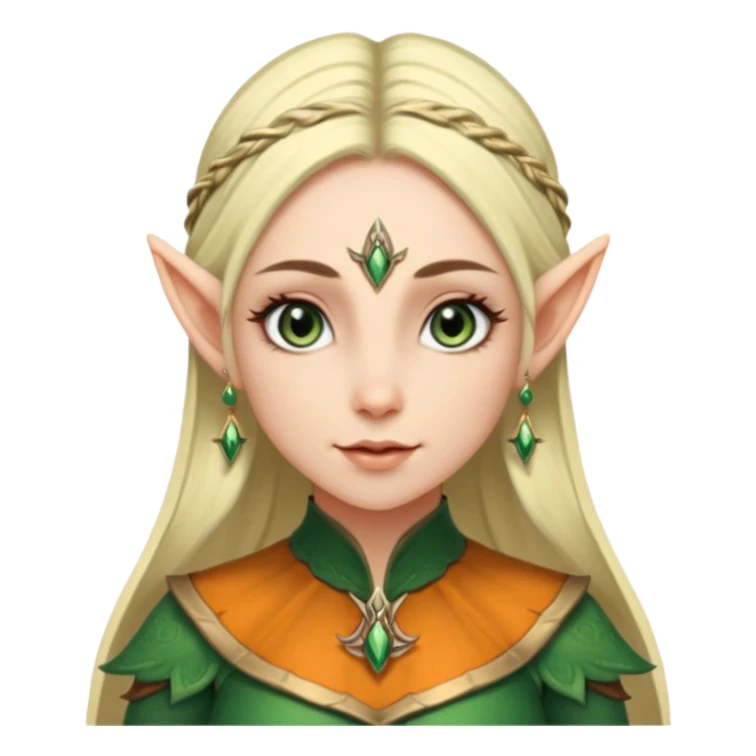 ESO female elf, lashes and earrings sticker