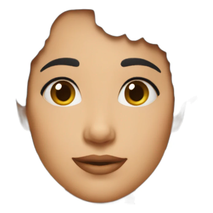 Mom love black short hair  sticker