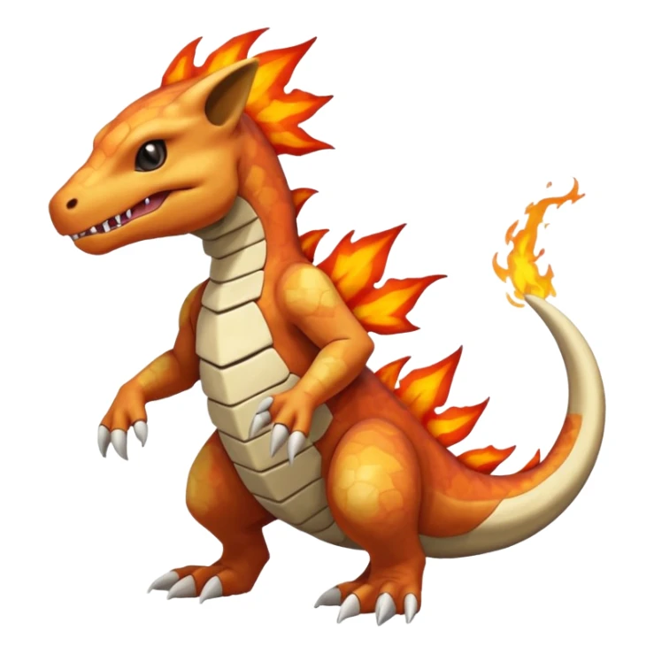 Marowak-Cubone-Salandit-Charmeleon-fusion (full body) sticker