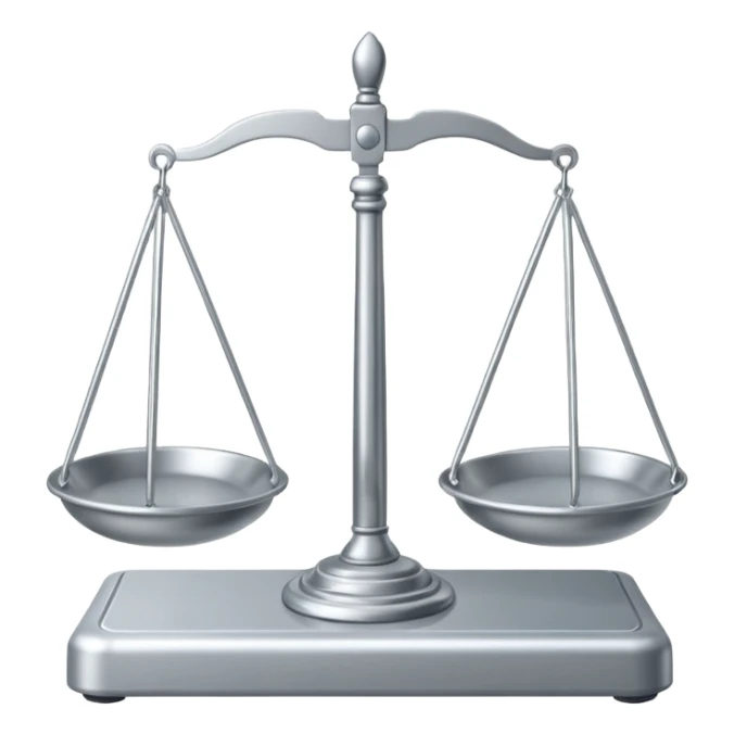 balance scale in court sticker