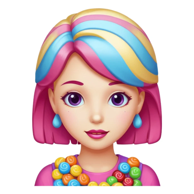 candygirl made of candy sticker