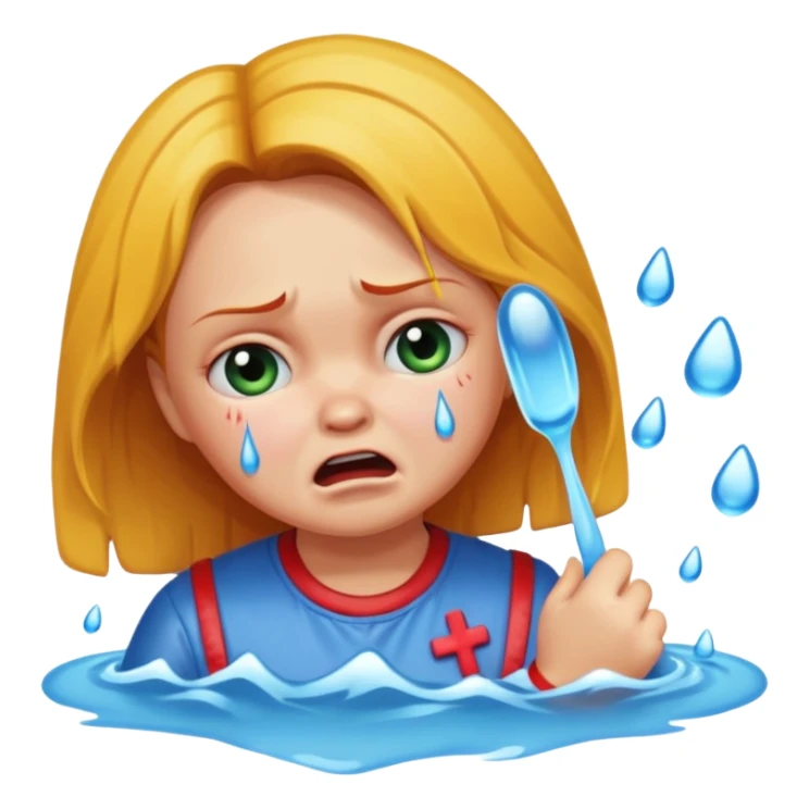 Girl name chucky crying and flooding the place sticker